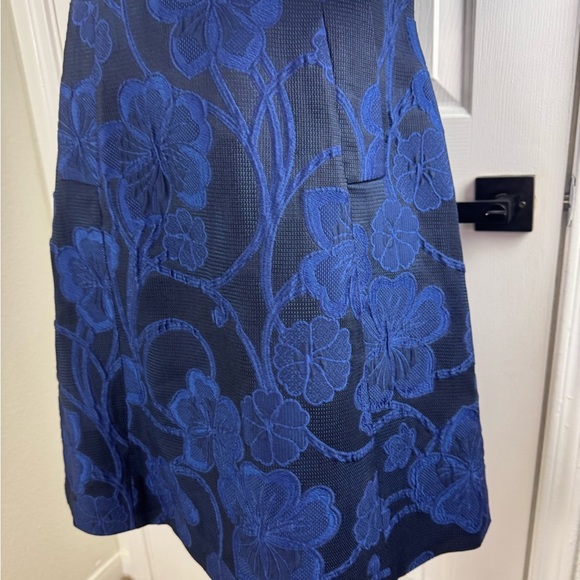 Roberto Quaglia Elegant Blue Floral Dress #192 - Picture 7 of 13